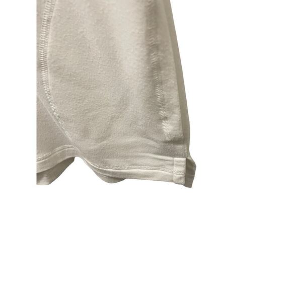 Hoodie White Slouchy Lightweight drop shoulder high low hem pockets Size S/P - Picture 8 of 9